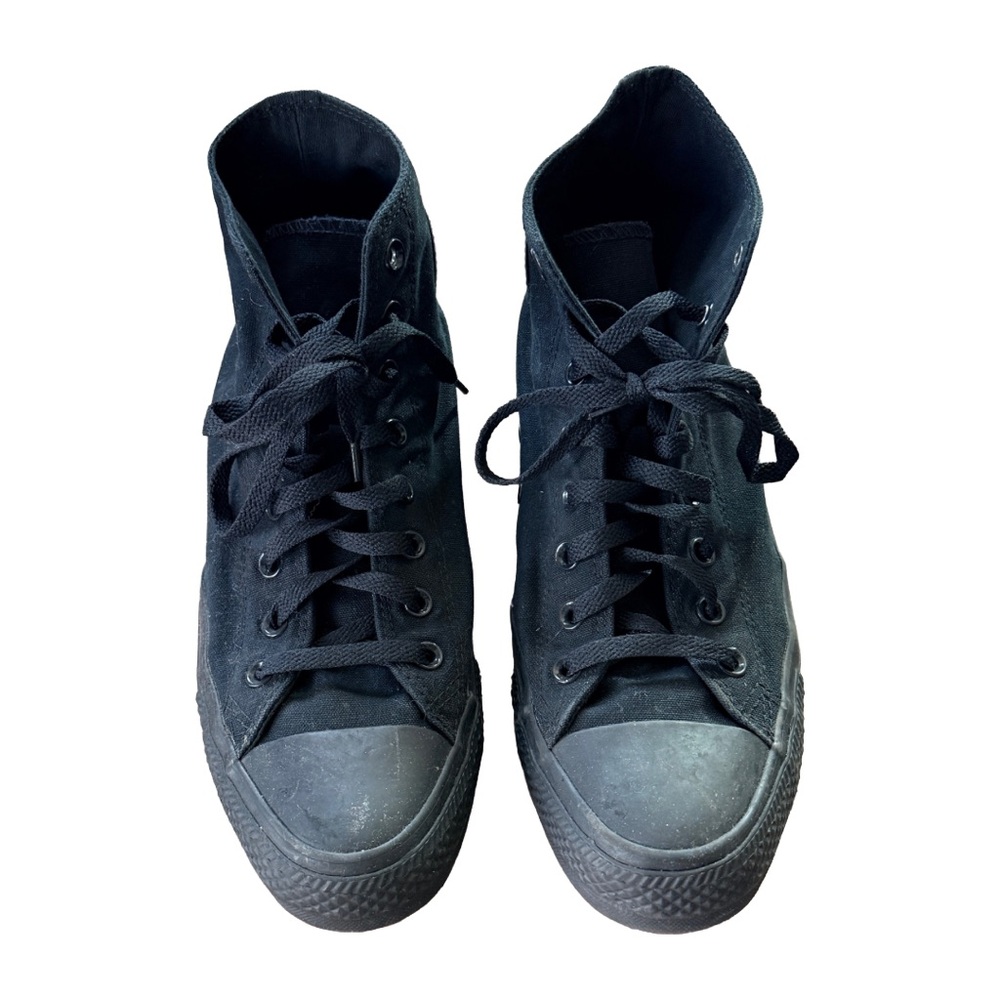 Converse Chuck Taylor All Star High Top Triple Black Sneakers – Men’s Size 11 - Picture 2 of 10